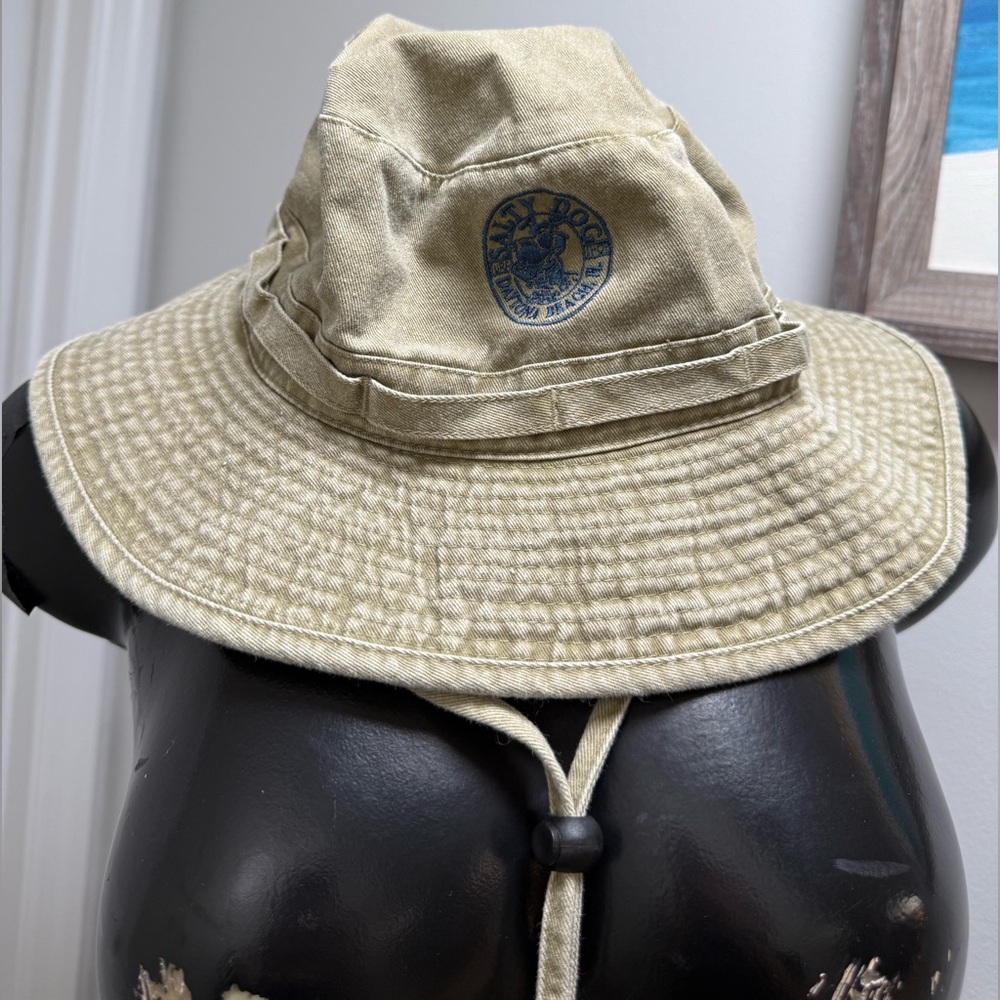 Salty Dog Daytona Beach Bucket Hat Adjustable Navy Sage